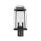 Z-Lite Millworks 2 Light Outdoor Post Mount Fixture, Black & Clear Beveled 574PHMR-BK - alternate 1